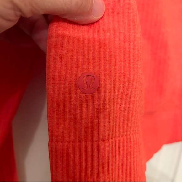 Lululemon Ebb to Street Long Sleeve crop top Size 10 - Picture 4 of 5